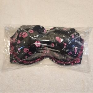 Torrid 44D T-Shirt Lightly Lined Floral Straight Back Bra NWT